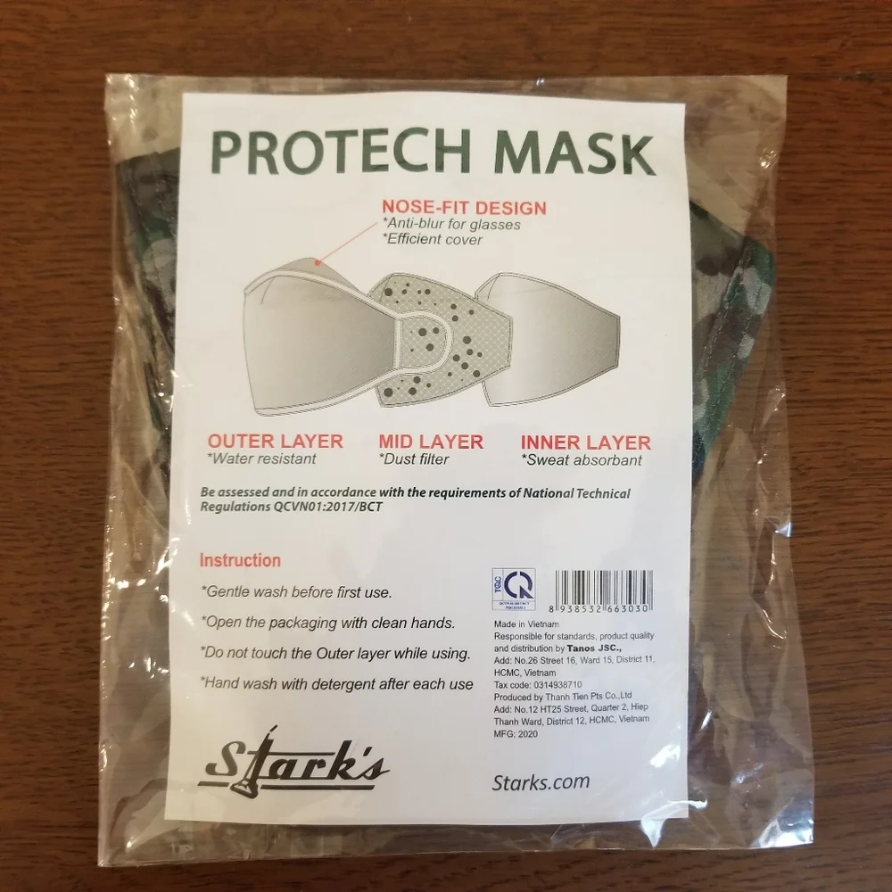 Stark's Face Covering, Camouflage